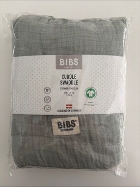 NWT Bibs Cuddle Swaddle Crinkled Muslin